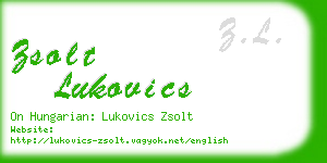 zsolt lukovics business card